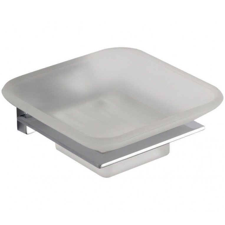 Savoniera Ermetiq Classic ER-J739, fixare perete, sticla/inox